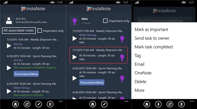 InstaNote, la aplicación de Microsoft para tomar notas de audio de tus reuniones de trabajo