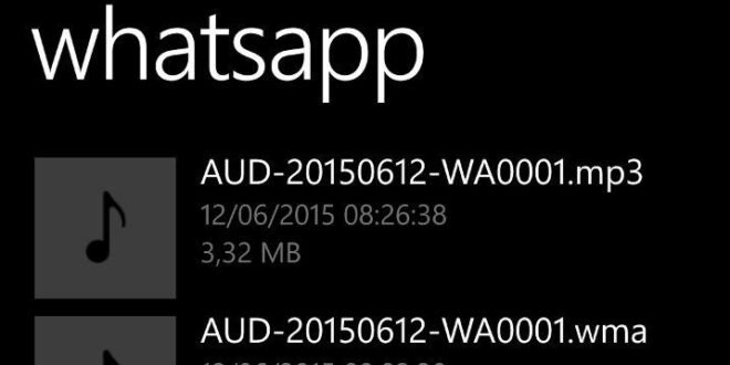 Whatsapp Beta ya muestra guardado de archivos MP3
