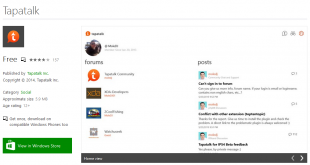 Tapatalk ahora es aplicación universal en las tiendas Windows