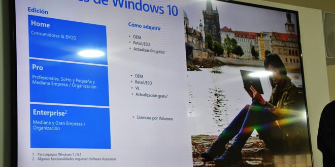 versiones home y pro Windows 10