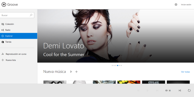 Groove Music ahora disponible en versión Web y Android