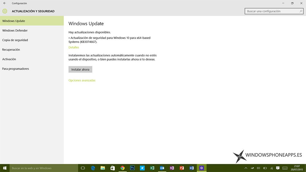windows 10 update KB3074667