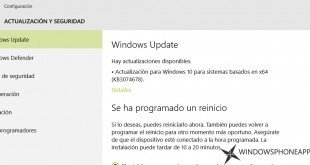 Un nuevo parche es lanzado para Windows 10 Build 10240 (KB3074678)