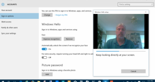 reconocimiento facial con Windows Hello