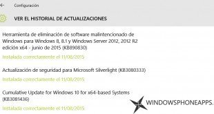 Windows 10 recibe una nueva actualización acumulativa (KB3081436)