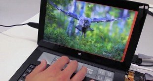 DisplayCover: El prototipo de teclado con pantalla táctil de Microsoft