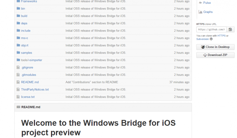 Windows bridge for iOS