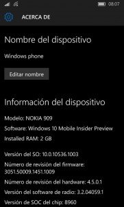 La Build 10536 de Windows 10 Mobile ha llegado a algunos usuarios después de todo [Actualizado con vídeo]