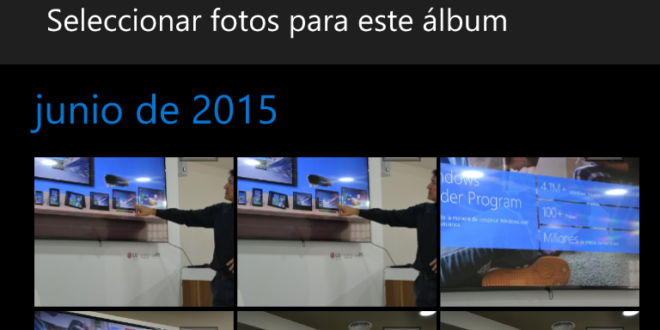 Fotos de Windows 10 ya permite crear albumes desde la aplicación