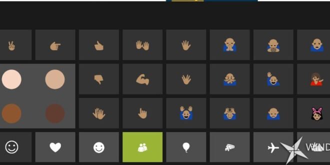 Emojis Windows 10 Build 10547 (2)