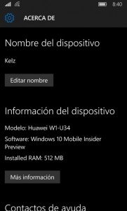 Windows 10 en el Huawei Ascend W1 (Si, nos hemos arriesgado)