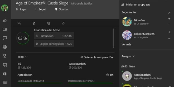 La aplicación Xbox se actualiza y se prepara una versión Beta