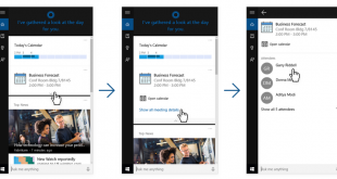 Reunión de LinkedIn en Cortana