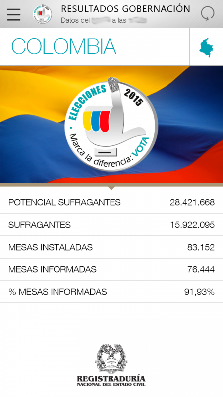 Sigue las Elecciones Colombianas de 2015 en tu teléfono con Windows