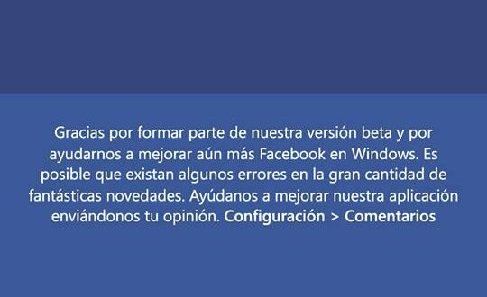 Facebook Beta