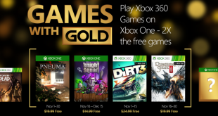 Estos son los Games With Gold del mes de Noviembre