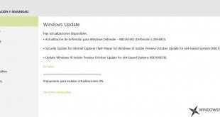 Nuevas actualizaciones para Windows 10 PC Insider Preview (KB3106638 y KB3105216)