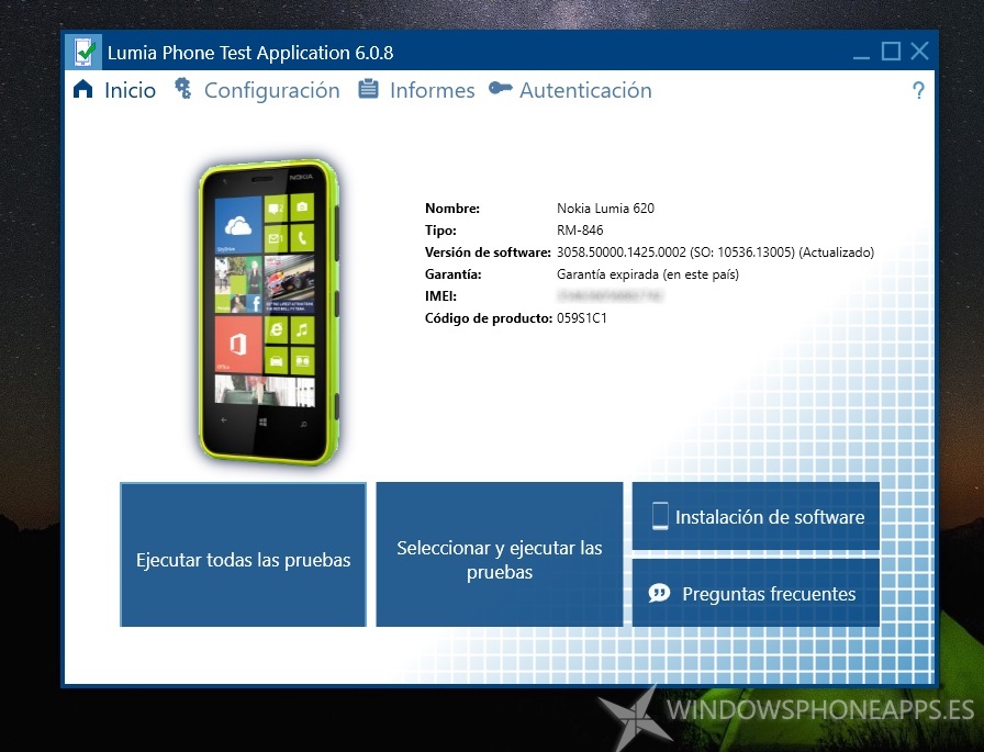Lumia Phone Test Application reemplazará a Nokia Care Suite
