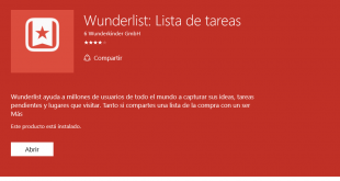 Wunderlist: Lista de tareas, ya está disponible para Windows 10 PC fuera de beta