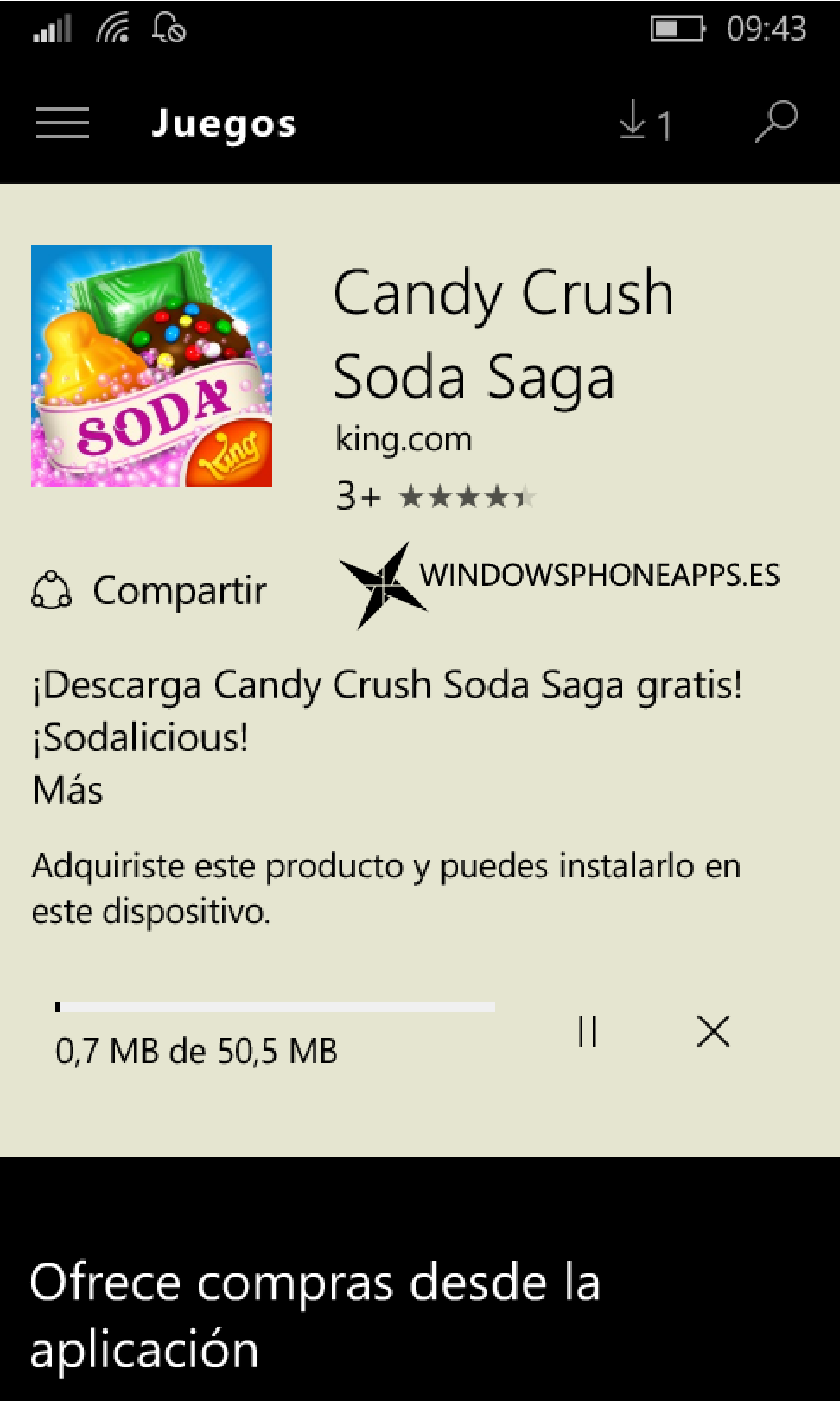 Candy Crush Soda Saga ya disponible para móviles Windows 10 [Actualizado: también para Windows Phone 8.1]