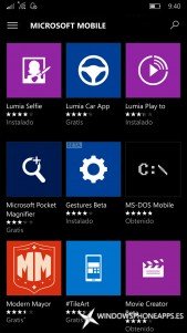 Las aplicaciones Lumia ya están de vuelta para Windows 10 Mobile