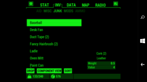Fallout Pip-Boy, la aplicación compañera de Fallout 4 para Windows ya está en la tienda