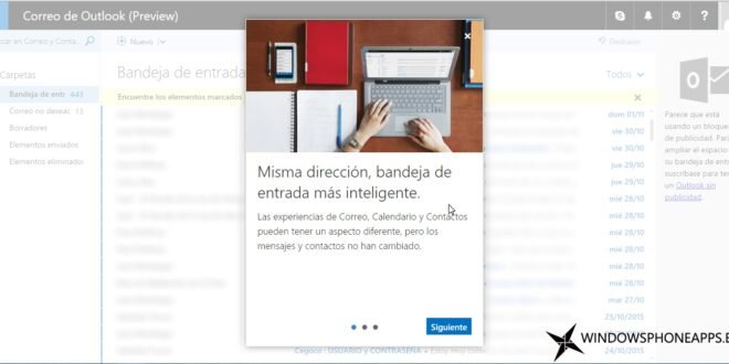 Microsoft introduce Outlook Web App como Preview para usuarios Outlook.com