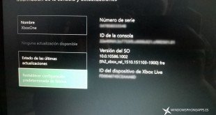 Nueva actualización para Windows 10 en Xbox ONE