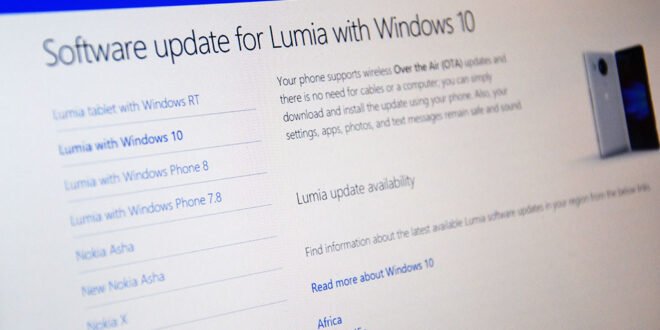 actualizacion Lumia Windows 10