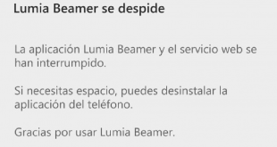 lumia beamer fin de servicio