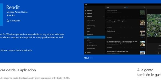 Readit se actualiza solucionando problemas con la perdida de cuentas en Windows 10