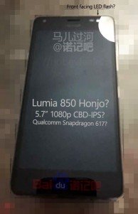 Filtradas fotos reales del supuesto Lumia 850