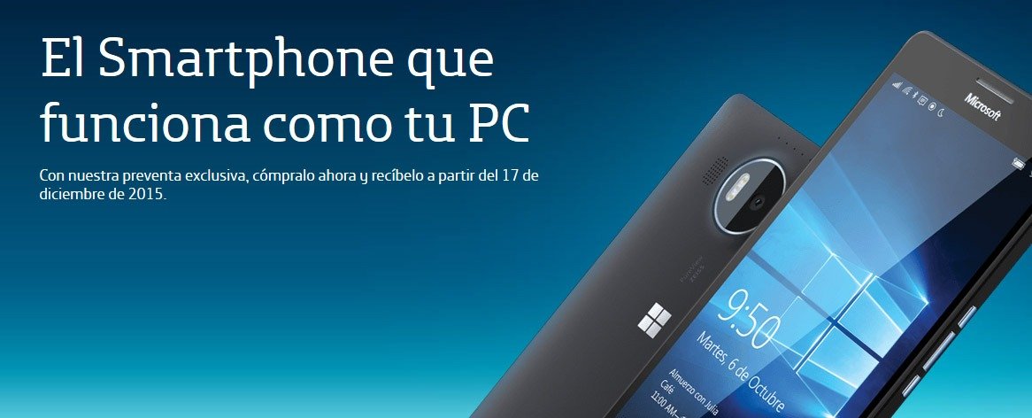 Microsoft Lumia 950 XL con Movistar México, el smartphone que funciona como tu PC