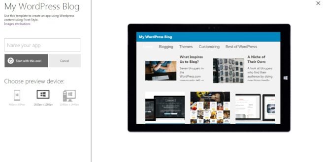 app studio wordpress