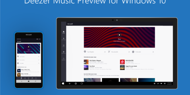 Deezer pide voluntarios para probar su preview para Windows 10