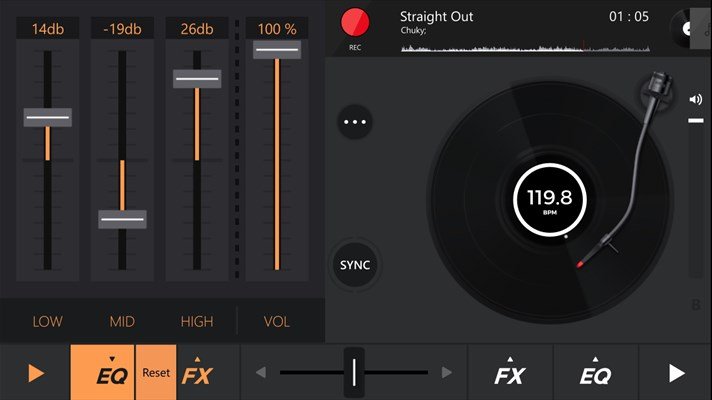 edjing - DJ mixer console studio, se convierte en app universal con Continuum