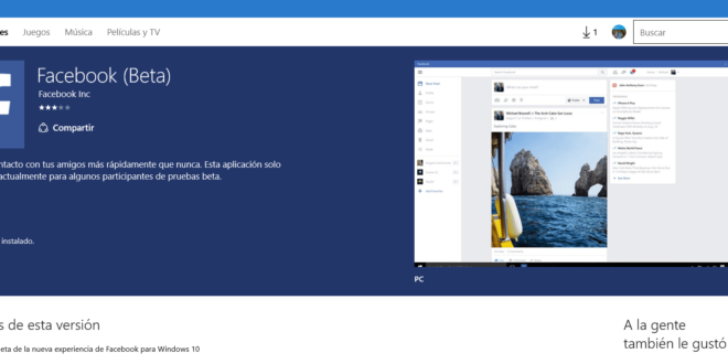 facebook beta windows 10 pc