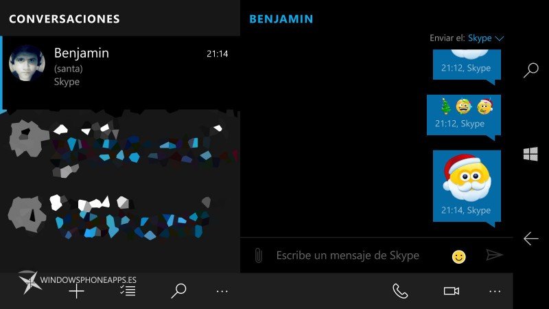 Una nueva actualización de Mensajes y Skype para Windows 10 Mobile con novedades