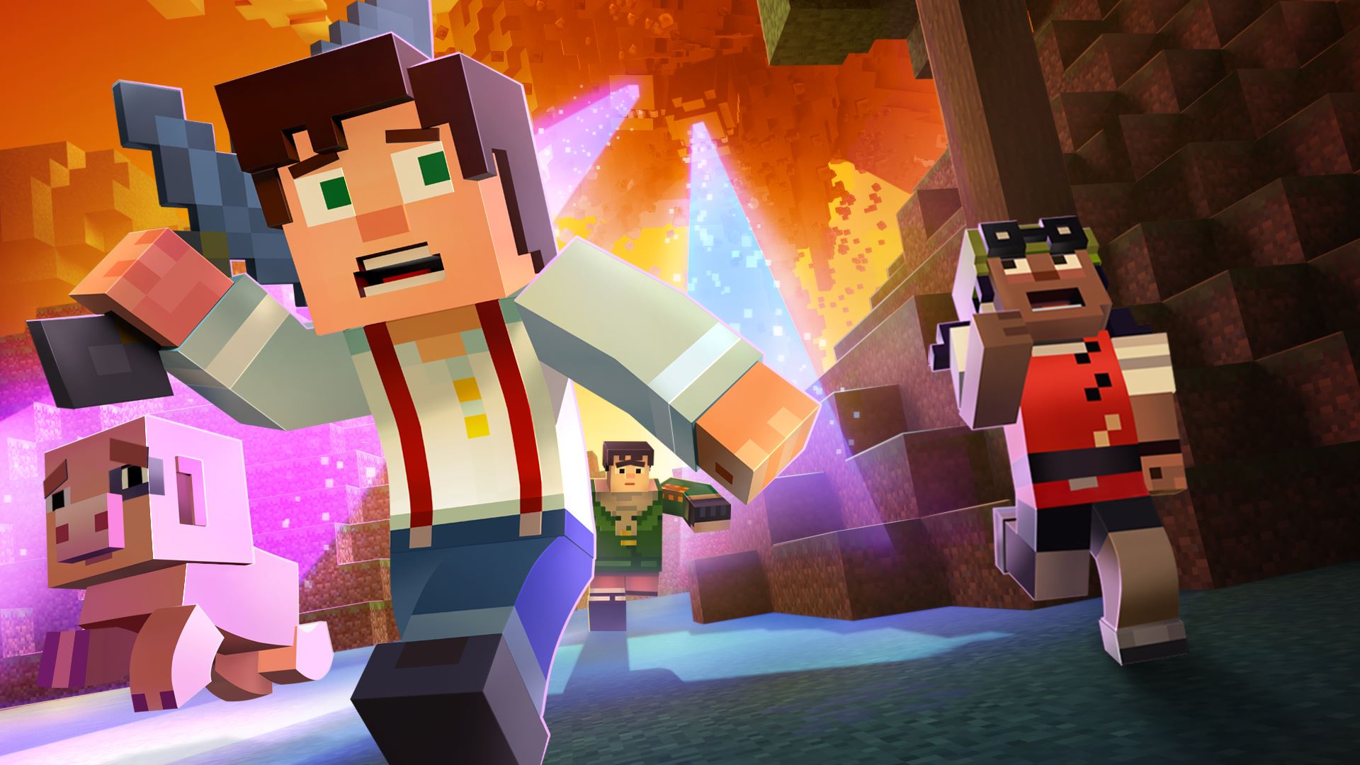 minecraft story mode A Block and a Hard Place