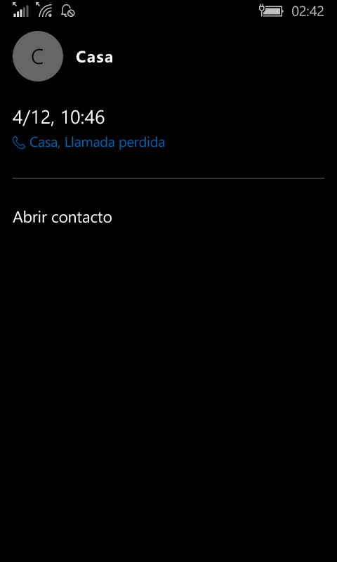 Telefono se actualiza para Windows 10 añadiendo duración de las llamadas