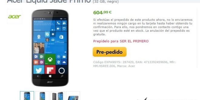 acer jade primo preventa