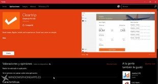 ClearTrip ya tiene disponible su aplicación oficial para Windows 10