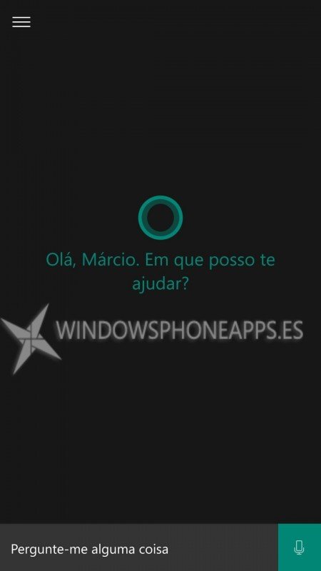 Te mostramos imágenes de Cortana en Portugués desde Windows 10 Mobile
