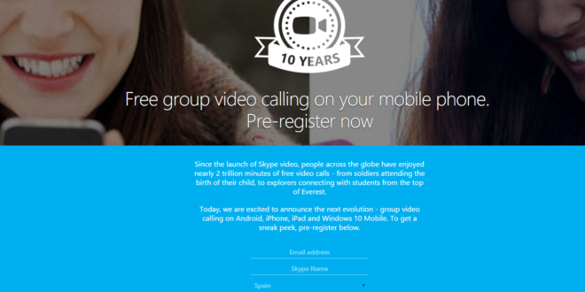 skype videollamadas grupales