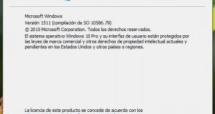 Nueva actualización acumulativa para Windows 10 llevará a la Build 10586.79