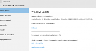 Windows 10 Build 14267 para PC disponible en el anillo rápido