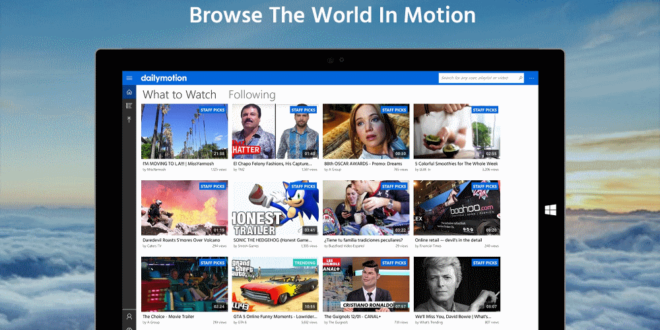 DailyMotion finalmente llega a Windows 10 como Aplicación Universal