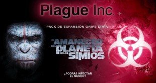 Plague Inc añade el pack "Gripe simia de El Amanecer del Planeta de los Simios"