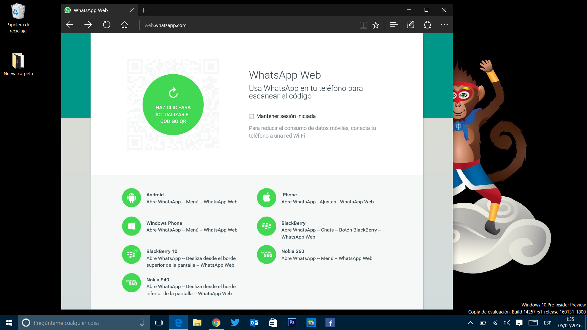 WhatsApp Web y WhatsApp Desktop se actualizan con cuentas verificadas y emojis nuevos