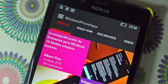 La aplicación de WindowsPhoneApps se actualiza con correcciones de errores